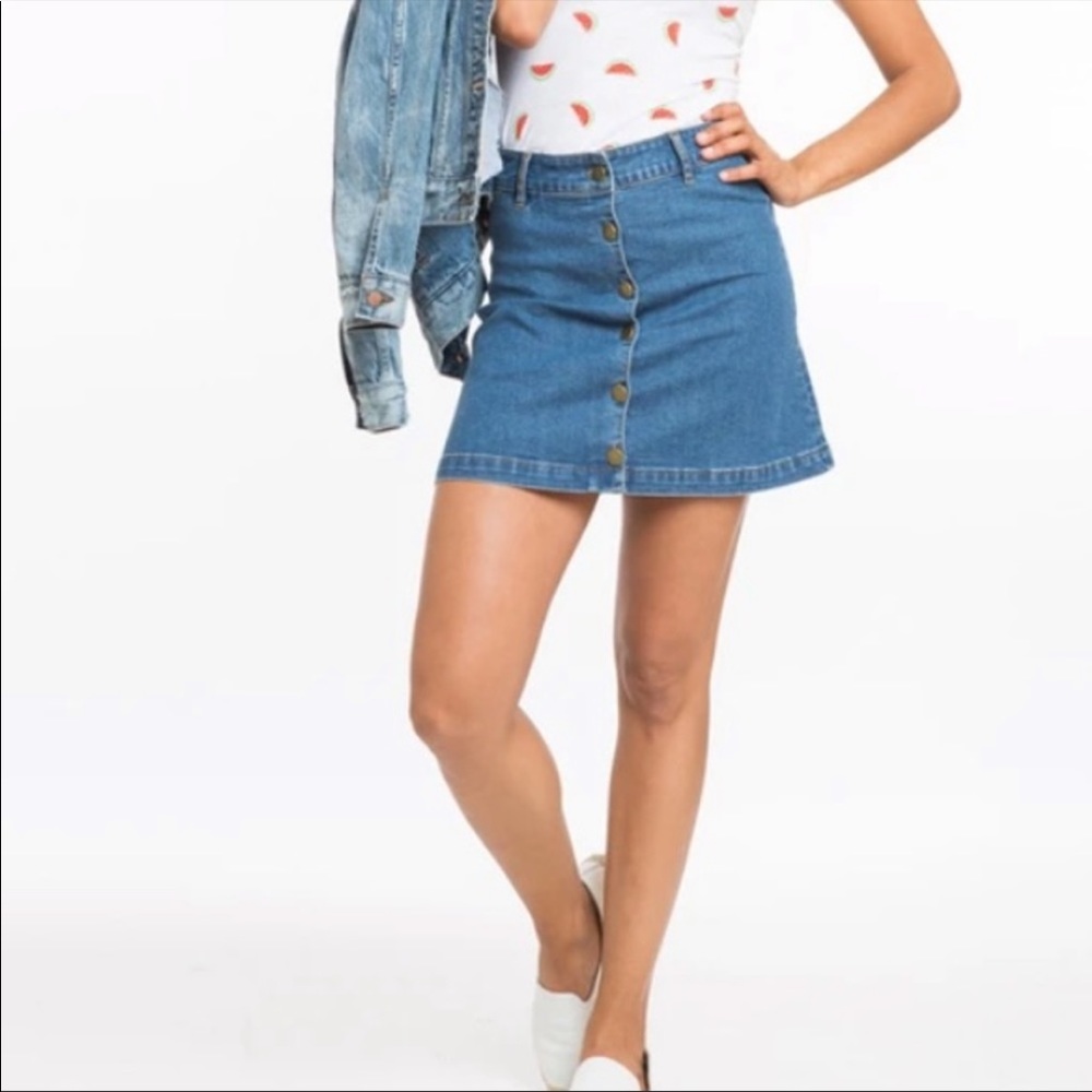 Marine layer Jean skirt